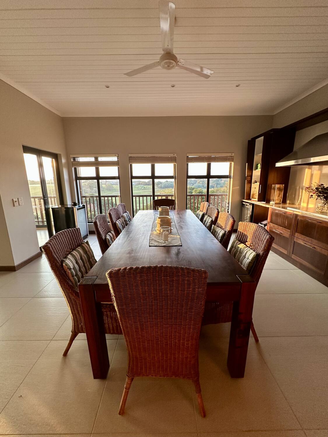 Kitchen and dining area