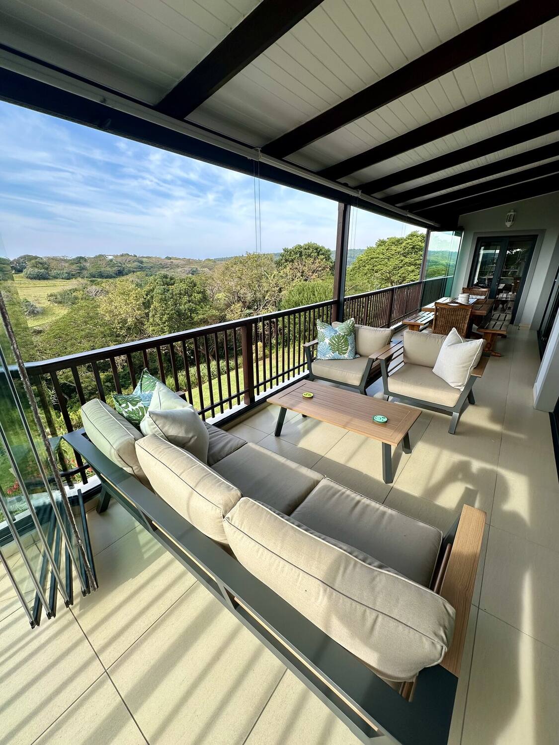 Deck entertaining area